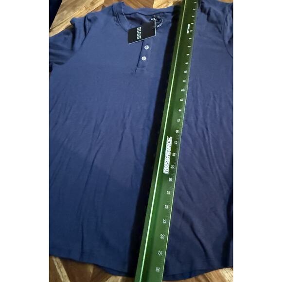 Two Blind Brothers Shirt Henley Short Sleeve T-Shirt Men’s Large New - Picture 7 of 8